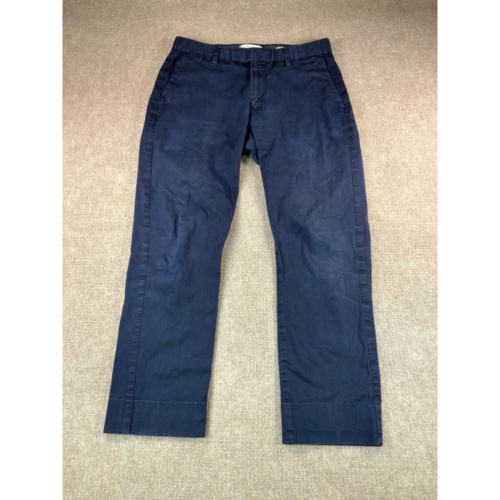 REISS Warwick Navy Blue Slim Fit Chino Trousers Mens 30 Inch Waist